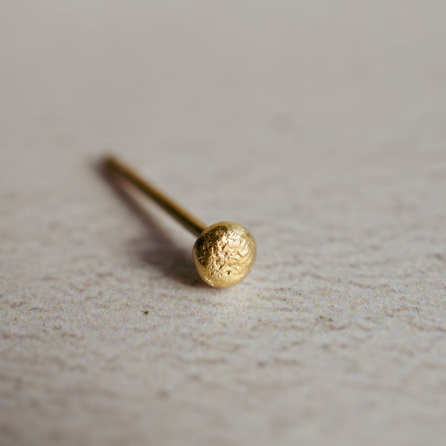Ember 9 Carat Gold Small Ball Stud Earring, Single