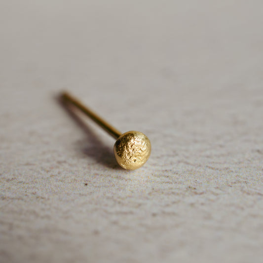 Ember 9 Carat Gold Small Ball Stud Earrings, Pair