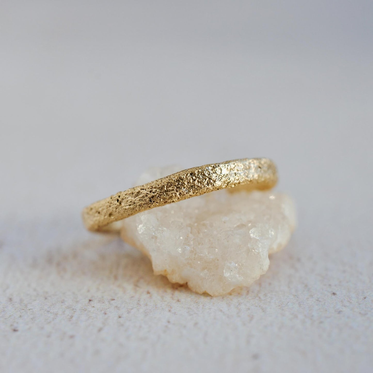 Ancient-Inspired Textured Ring, Gold