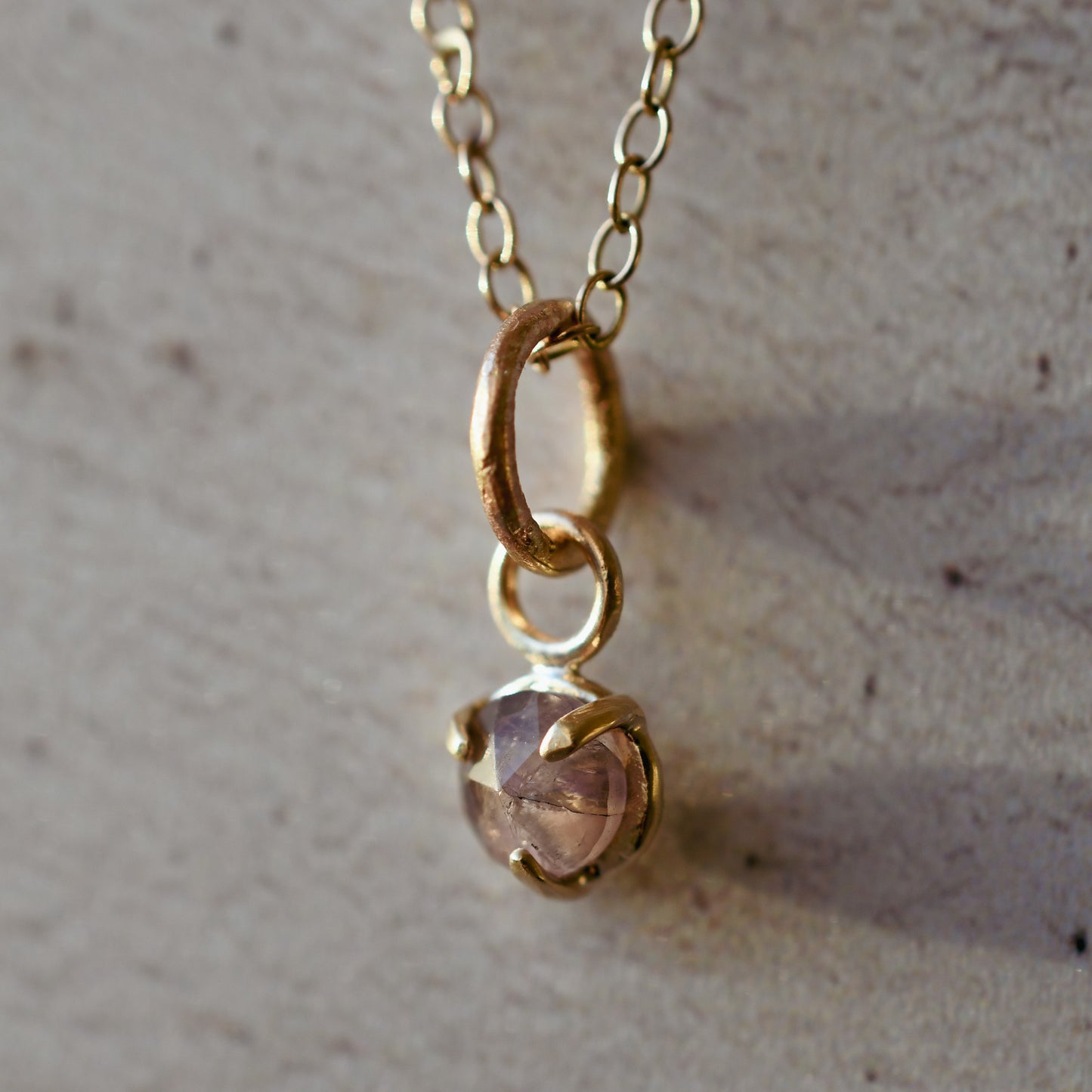 Amethyst and 9 Carat Gold Pendant