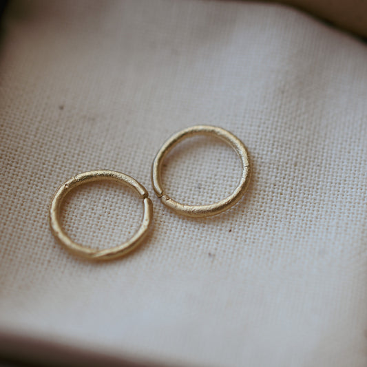 9 Carat Gold Sleeper Earrings