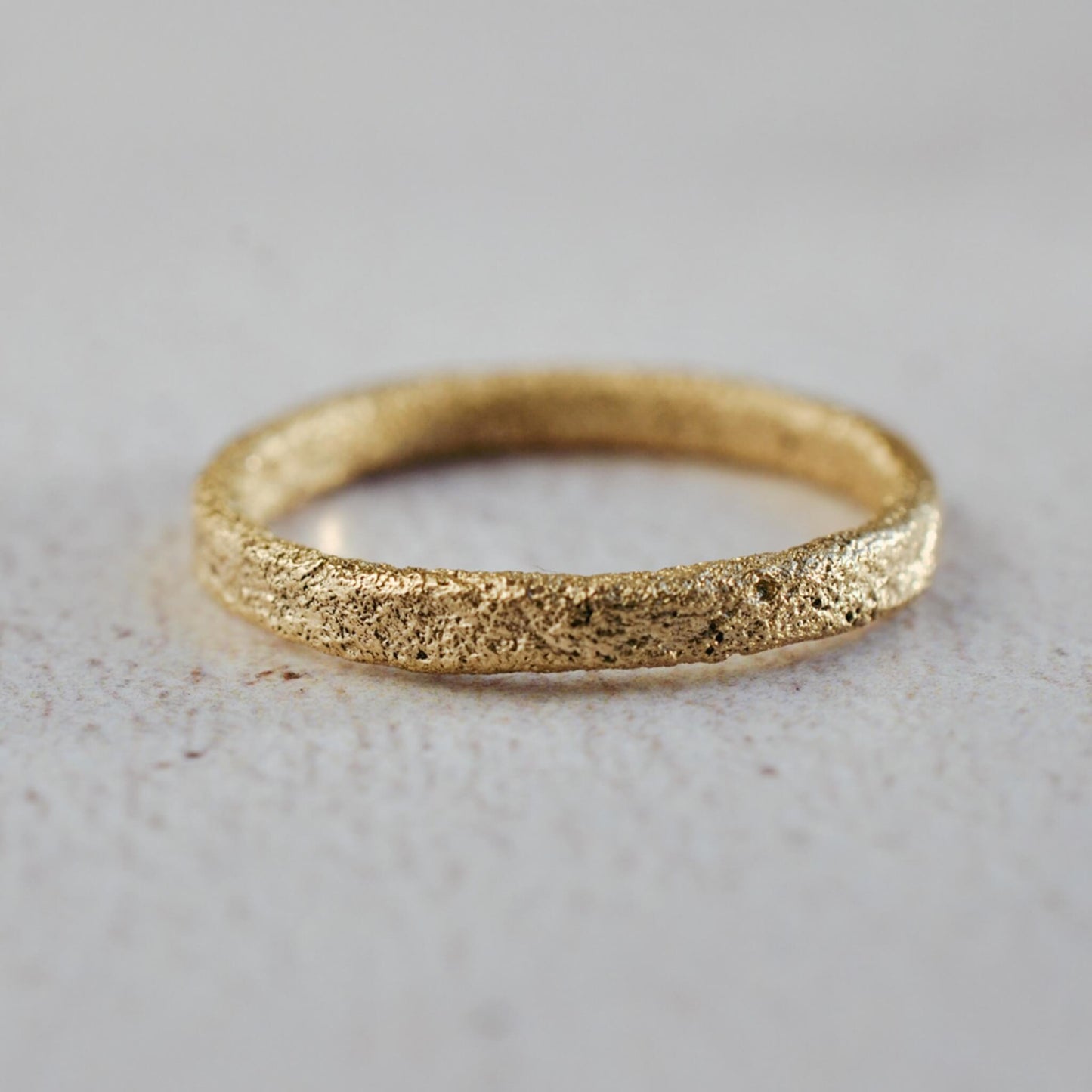 Ancient-Inspired Textured Ring, Gold