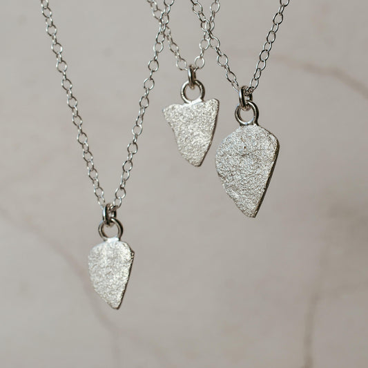 Arrowhead Talisman Pendant, Silver
